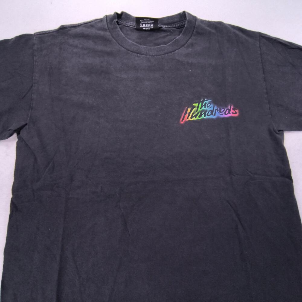 The Hundreds Casual Short Sleeve Crew Neck Shirt Mens Size Medium M Black Multi